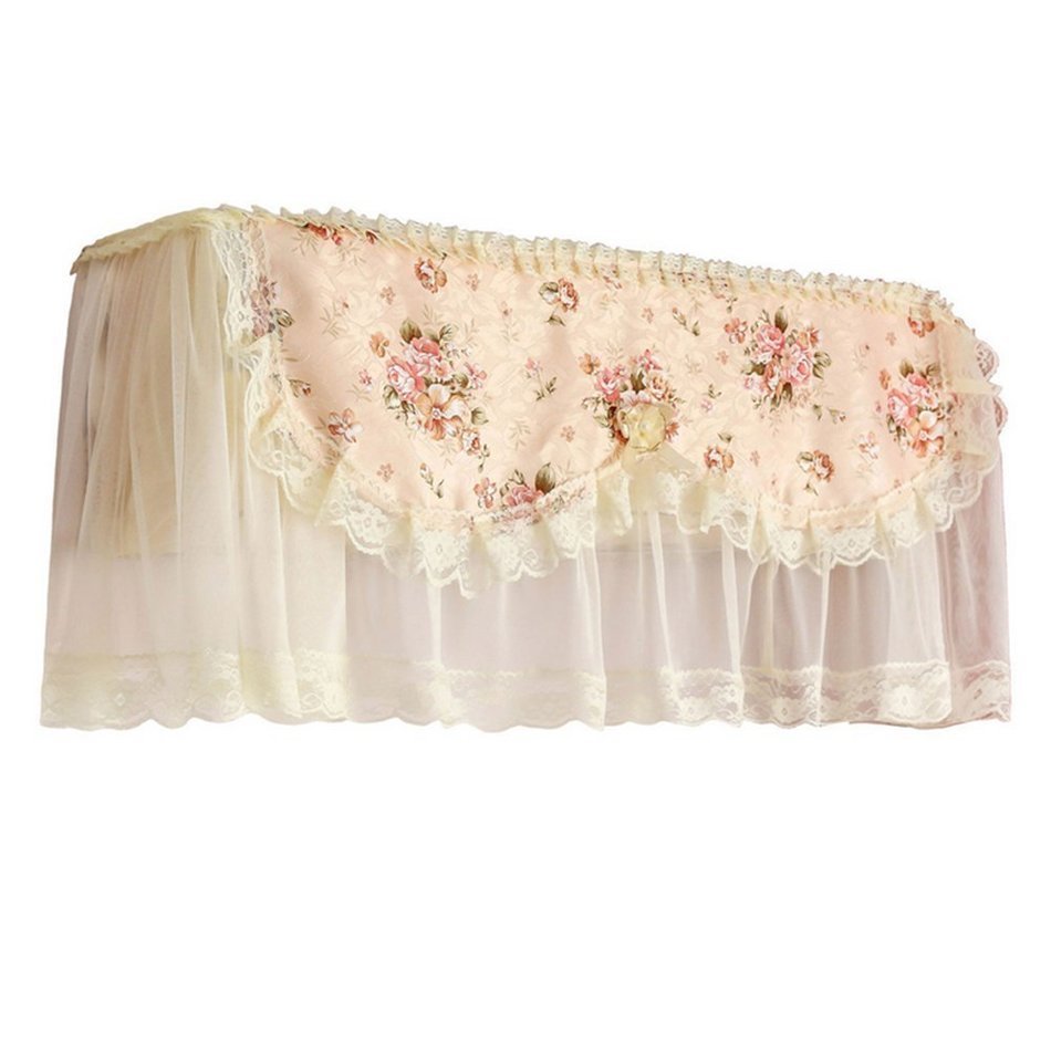 Bestwishes2u 1pcs Lace Air Conditioner Anti Dust Cover Air Conditioner Dustproof Cover N7
