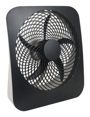 O2 Cool Battery And Electric Power Fan 10 In. 2 Speed White & Gray Ac Adapter Included, Dual Power S