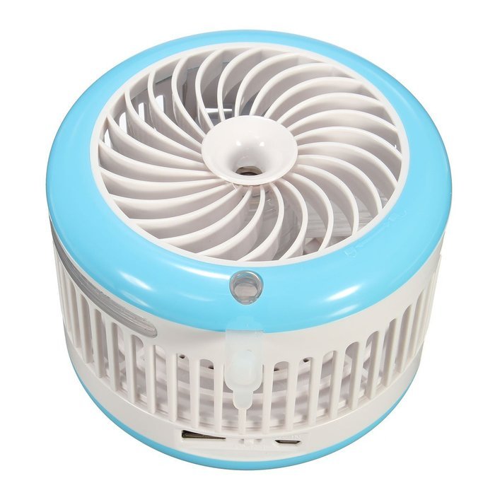 KING DO WAY 4 Mode Table Fans Portable Desktop Rechargeable USB Mini Desk Fans - Misting Cooling Spray Fan - Humidifier... N4