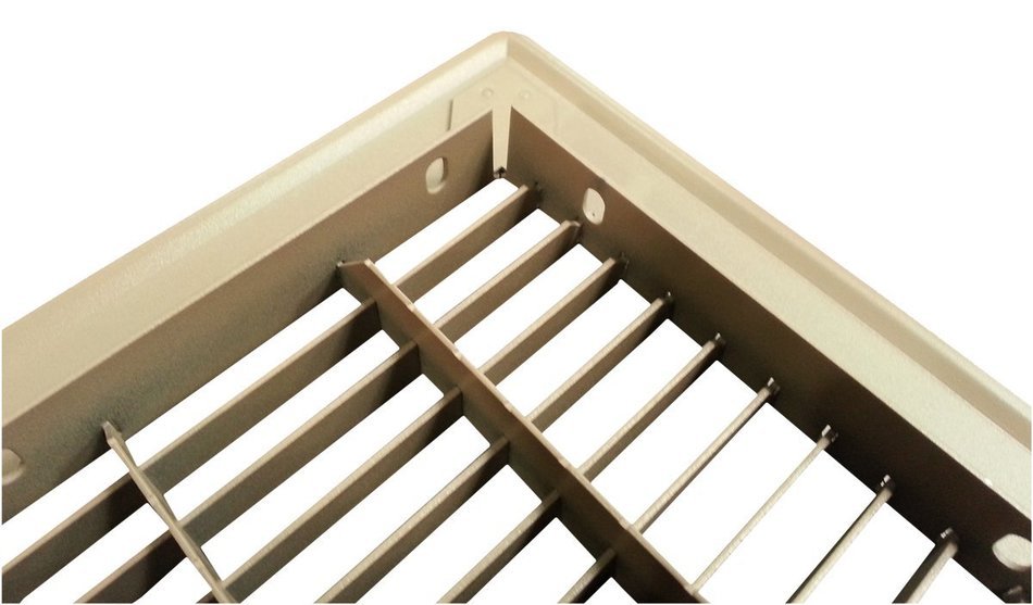 Shoemaker 1600-12X30 - 12" x 30" Brown Return Air Floor Grille N2
