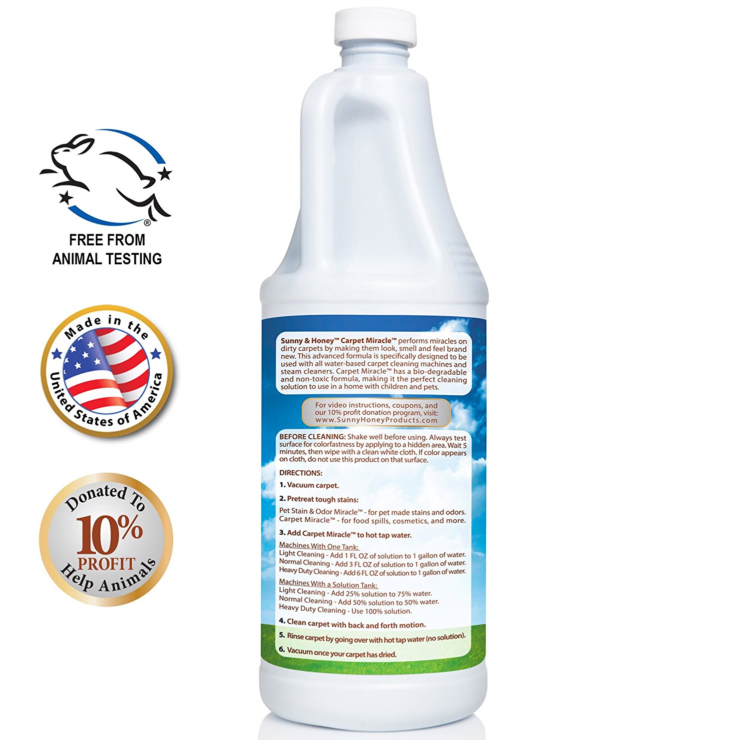 Carpet Miracle Carpet Cleaner and Deodorizer Solution for Hoover
