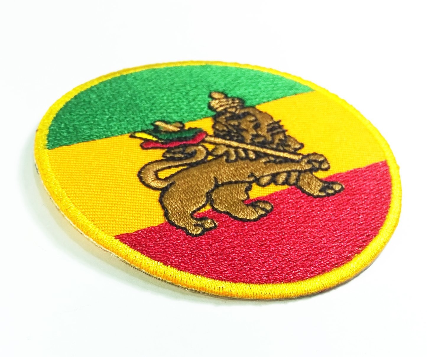 Rasta Peace Sign Smiley Face Flying Dove Iron On Patch Round Emoji - Foto 8