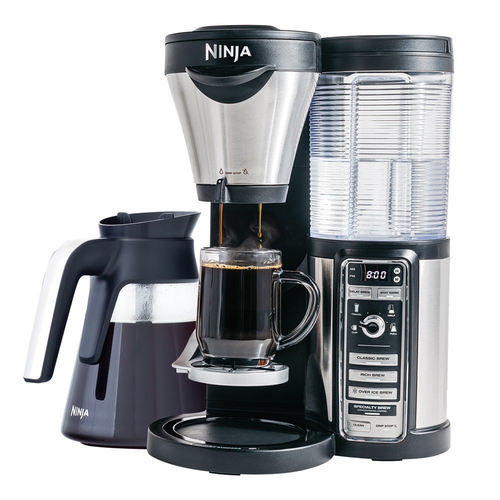 Ninja Coffee Bar Brewer with Glass Carafe and Reusable Filter (CF081 ...