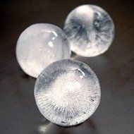 Tovolo set of 4 large elegant silicone easy release slow melting chilling round ice molds