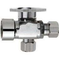 Plumb Pak PP2903VLF Quarter Turn 3-Way Valve 5/8-Inch Od Inlet, 3/8-Inch Od by 3/8-Inch Od Lead Free, by Plumb...
