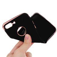 iPhone 7 Plus Case (5.5 inch) - Shockproof Soft TPU Rubber Skin Gel Bumper Case Splicing Electroplating Frame... N11