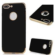 iPhone 7 Plus Case (5.5 inch) - Shockproof Soft TPU Rubber Skin Gel Bumper Case Splicing Electroplating Frame... N12