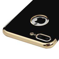 iPhone 7 Plus Case (5.5 inch) - Shockproof Soft TPU Rubber Skin Gel Bumper Case Splicing Electroplating Frame... N14