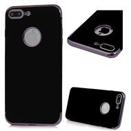 iPhone 7 Plus Case (5.5 inch) - Shockproof Soft TPU Rubber Skin Gel Bumper Case Splicing Electroplating Frame... N16