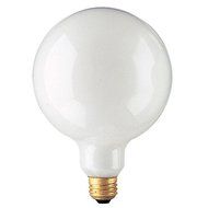 Bulbrite 100G40WH 100-Watt Incandescent G40 Globe, Medium Base, White [6 Pack] by Bulbrite