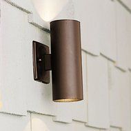 Kichler Lighting 15079AZT Up/Down Accent 12-Volt Deck and Patio Light, Textured Architectural Bronze by Kichler