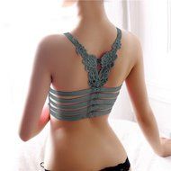 Bra Top ，Beautyvan Comfortable Fashion Women Lady Sports Yoga Athletic Solid Wrap Chest Strap Vest Bra (Black) N2
