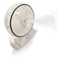 LEDMO Mini Misting Cooling Desktop Fan, 4-inch Vanes 3 Speeds Portable Mini USB Rechargeable, cooling fan, rechargeable... N7