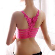 Bra Top ，Beautyvan Comfortable Fashion Women Lady Sports Yoga Athletic Solid Wrap Chest Strap Vest Bra (Black) N4