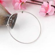 Wholesale Expandable Wire Bangle Bracelet Adjustable Gold Silver Tone Jewelry N2