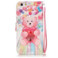 iPhone 6S Plus Case,iPhone 6 Plus Case,ikasus Glitter Diamond Colorful Painted PU Leather Flip Wallet Pouch Stand... N8