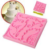 Bluelover 3D Retro Palace Lace Silicone Mold Wilton Fondant Cake Cupcake Chocolate Mold N3