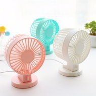 Double-vane, 2-Speed, Portable Mini USB Desk Fan Ultra-quiet Adjustable ABS Electric Creative Fan for Home Office... N9