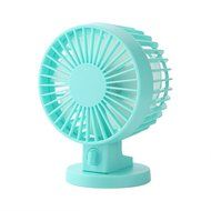 Double-vane, 2-Speed, Portable Mini USB Desk Fan Ultra-quiet Adjustable ABS Electric Creative Fan for Home Office... N10