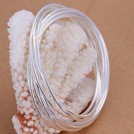 Classic 10pcs Lots Women 925 Sterling Silver Plated Winsome Bracelet Cuff Bangle N2
