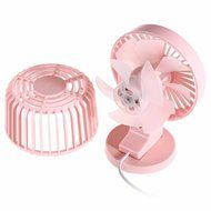 Double-vane, 2-Speed, Portable Mini USB Desk Fan Ultra-quiet Adjustable ABS Electric Creative Fan for Home Office... N12