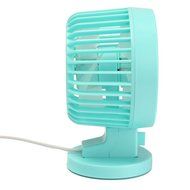 Double-vane, 2-Speed, Portable Mini USB Desk Fan Ultra-quiet Adjustable ABS Electric Creative Fan for Home Office... N14