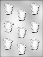 CK Products 1-5/8-Inch Girl Graduate Silhouette Mint Chocolate Mold