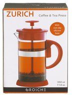 Grosche Zurich Glass French Press Small (350ml - 11.8oz) Purple N6
