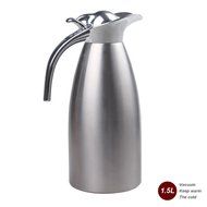 JUNING Coffee Pot Stainless Steel Double Wall Vacuum Insulated 1.5L Large Capacity Tea/Water Pitcher with Press...