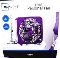 Mainstays 9-Inch Personal Fan Purple N2