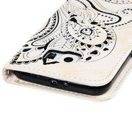 Galaxy S6 Case,Samsung Galaxy S6 Case - Wallet Flip Stand Case Embossed Plants PU Leather Case Shockproof Soft... N30