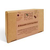 IPM Filters Gold 6 Refillable/Reusable Gold Plated K-Cups, Coffee Filters for Keurig 2.0, K200, K250, K300, K350...
