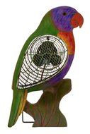 Deco Breeze DBF0110 Figurine Wooden Lorikeet Fan N2