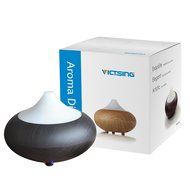 VicTsing Aromatherapy Cool Mist Humidifier with 7 Color LED Lights, Wood Grain, 140ml N11