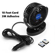 AboveTEK 12V DC Car Cooling Fan - 10ft Cord Strong Quiet Air Circulator Blowing Away Hot Air Bad Odor Smoke Defrost... N3