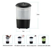 Ultrasonic type In-vehicle humidifier Humidified air purifier Automotive ion generator USB mini humidifier Multi-color... N5