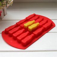 Yunko Bakeware 15 Cavity Cola Bottle Mold Silicone Ice Cube Mold Candy Chocolate Mold