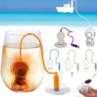Chunshop Tea Diver Infuser Scuba Deep Diving Herbal Loose Leaf Silicone Filter Strainer (Blue) N2