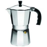 IMUSA, B120-43V, Aluminum Espresso Stovetop Coffeemaker 6-cup, Silver N2