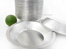 Disposable/Reusable Heavy Duty Aluminum 6&quot; Mini Pie Pans Deep #677- 11 oz Capacity (25)