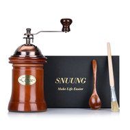 SNUUNG Manual Coffee Grinder Portable Hand Crank Mill Adjustable Ceramic Burr N4