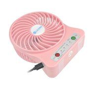 Summarytip Portable Mini USB Fan 4-inch Vanes 3 Speeds Rechargeable Desktop Fan Battery/ USB Powered (White) N15