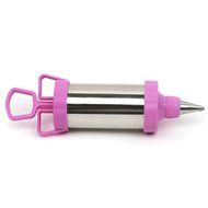 6-Piece Pink Cake Decorating Kit Include 1PCS Icing Piping Syringe 4PCS Stainless Steel Pastry Tips Nozzles 1PCS...