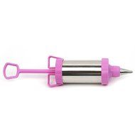 6-Piece Pink Cake Decorating Kit Include 1PCS Icing Piping Syringe 4PCS Stainless Steel Pastry Tips Nozzles 1PCS... N2