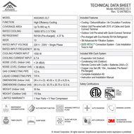 Amvent 18000 BTU 1.5 Ton Ductless Wall Mount Mini Split Room Air Conditioner AC Conditioning Cooling System Unit N5