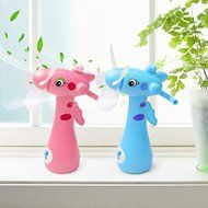 GOUP 2-PACK Summer Four Soft Fan Blades Spray Water Fans + Strong Wind Hand Mini Fans, Children and Adult Portable... N7