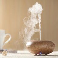 100-240V Ultrasonic Wood Grain Air Humidifier Diffuser Spray Mist Aromatherapy
