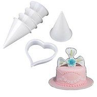 Y&amp;XL&amp;H Wedding Cake Decorating Plunger Cutter Mold Sugarcraft Fondant Tools Lily Flowe,Set of 7