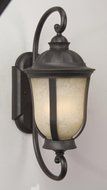 Craftmade Z6100-92-NRG Wall Lantern with Tea-Stained Scavo Glass Shades, Oiled Bronze Finish by Craftmade