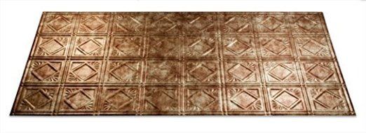 Fasade Easy Installation Traditional 4 Bermuda Bronze Glue Up Ceiling Tile / Ceiling Panel (2&#039; x 4&#039; Panel) by...